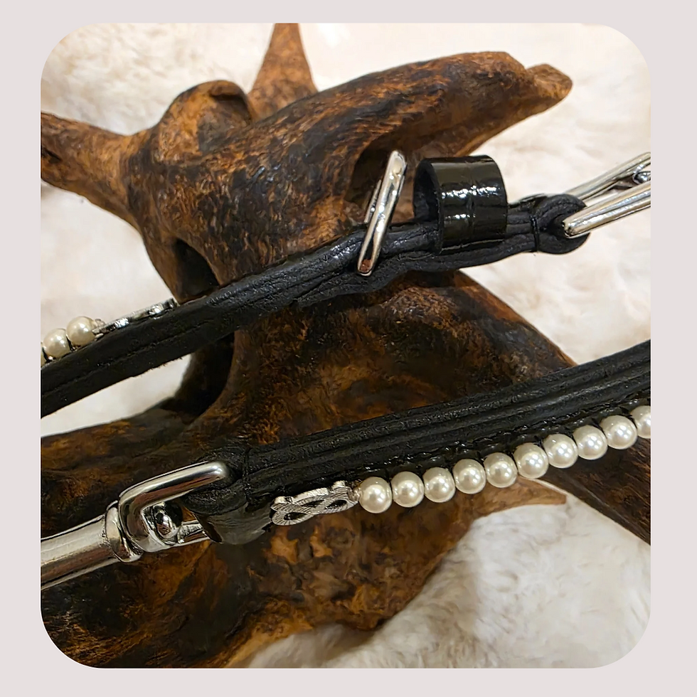 Thumbnail: Premium Hench Range Staffordshire Bull Terrier Show Collar & Lead Set – Exclusiv