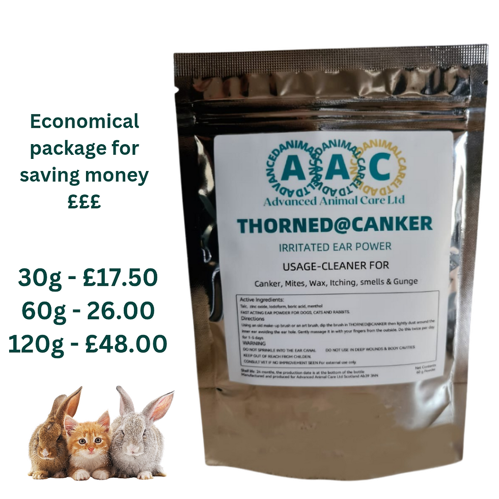 Thumbnail: Thorned@Canker ear powder for red pet ears, free shipping for UK dogs, cats