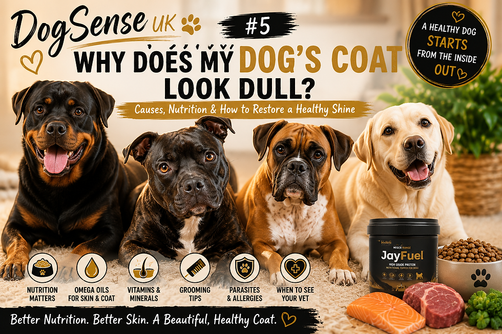 DogSense UK #5
Why Does My Dog's Coat Look Dull? Causes, Nutrition & How to Restore a Healthy Shine (2026 UK Guide)