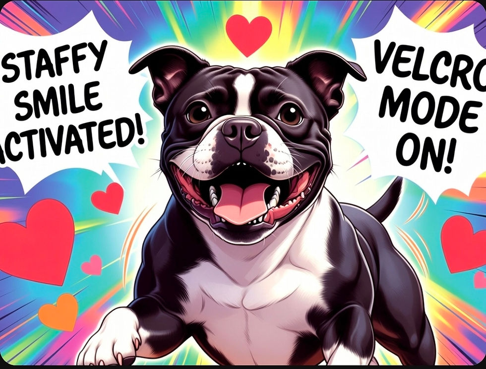 Staffordshire Bull Terriers: The Ultimate Velcro Chaos Machines with Smiles That Melt Steel