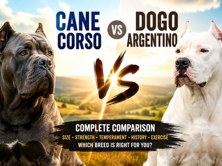 Cane Corso vs Dogo Argentino: Which Powerful Working Breed Is Right for You