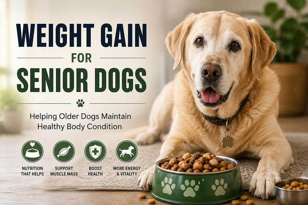 Weight Gain for Senior Dogs: Helping Older Dogs Maintain Healthy Body Condition