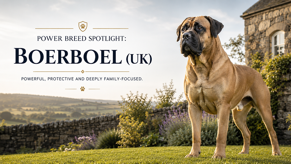 Power Breed Spotlight: Boerboel (UK) — Powerful, Protective and Deeply Family-Focused