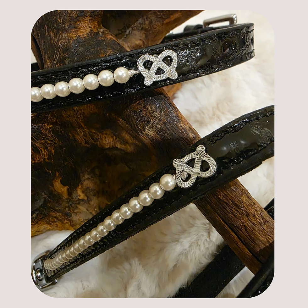 Thumbnail: Premium Hench Range Staffordshire Bull Terrier Show Collar & Lead Set – Exclusiv