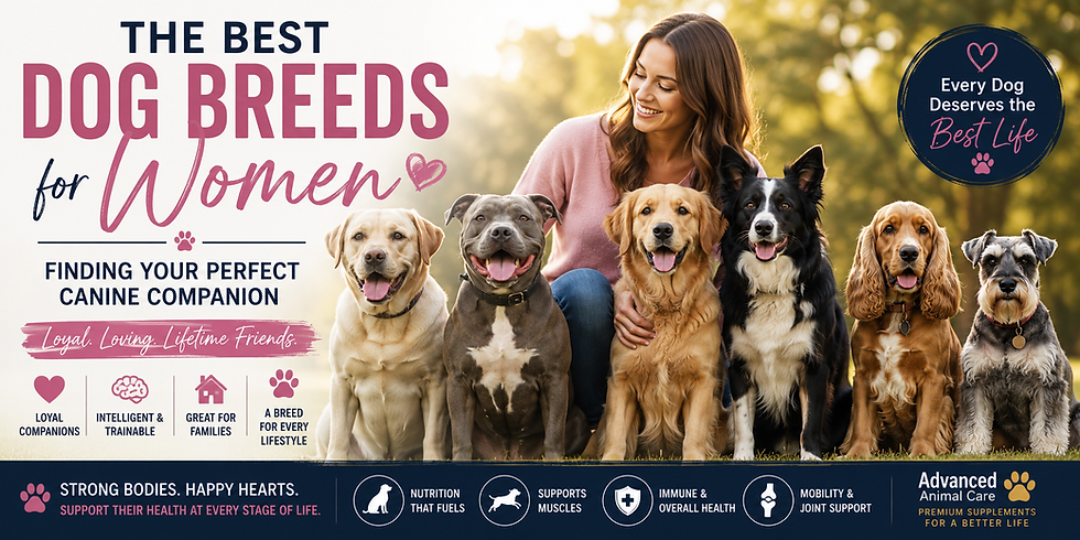 The Best Dog Breeds for Women: Finding Your Perfect Canine Companion