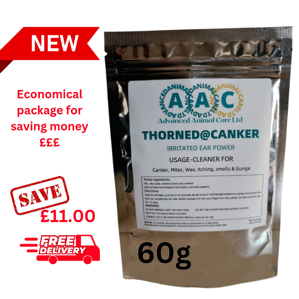 Thumbnail: Thorned@Canker ear powder for red pet ears, free shipping for UK dogs, cats