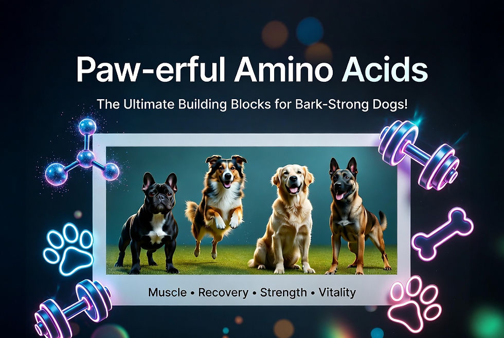 Paw-erful Amino Acids: The Ultimate Building Blocks for Bark-Strong Dogs!