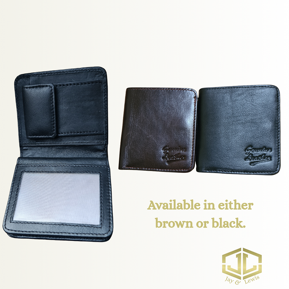 Thumbnail: Hyde Brown/Black - Handcrafted Nappa Leather Full Grain Wallet

