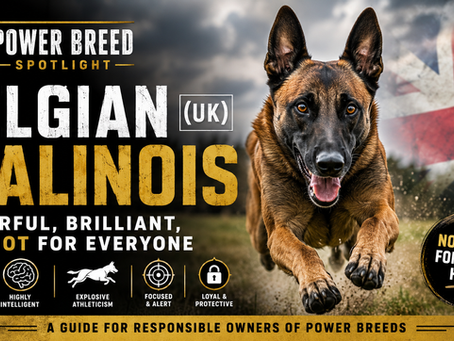Power Breed Spotlight: Belgian Malinois (UK) — Powerful, Brilliant, and Not for Everyone