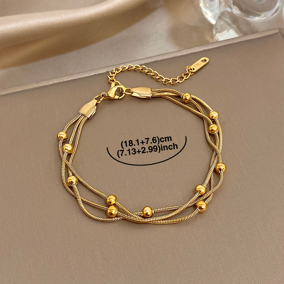 Thumbnail: Golden Orb Strand Bracelet