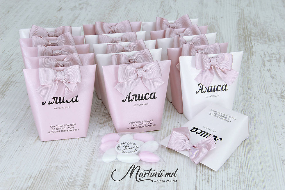 Miniatură: CT-012 Cutiuta roz si alb sidefat