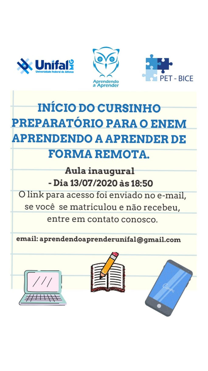 Comunicado - Aprendendo a Aprender