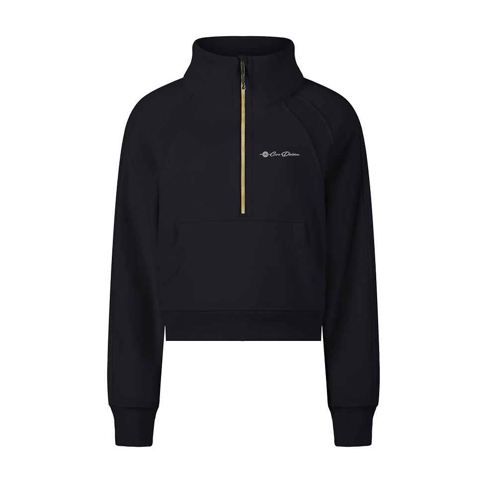 Thumbnail: Women's Cropped Half-Zip Sweat