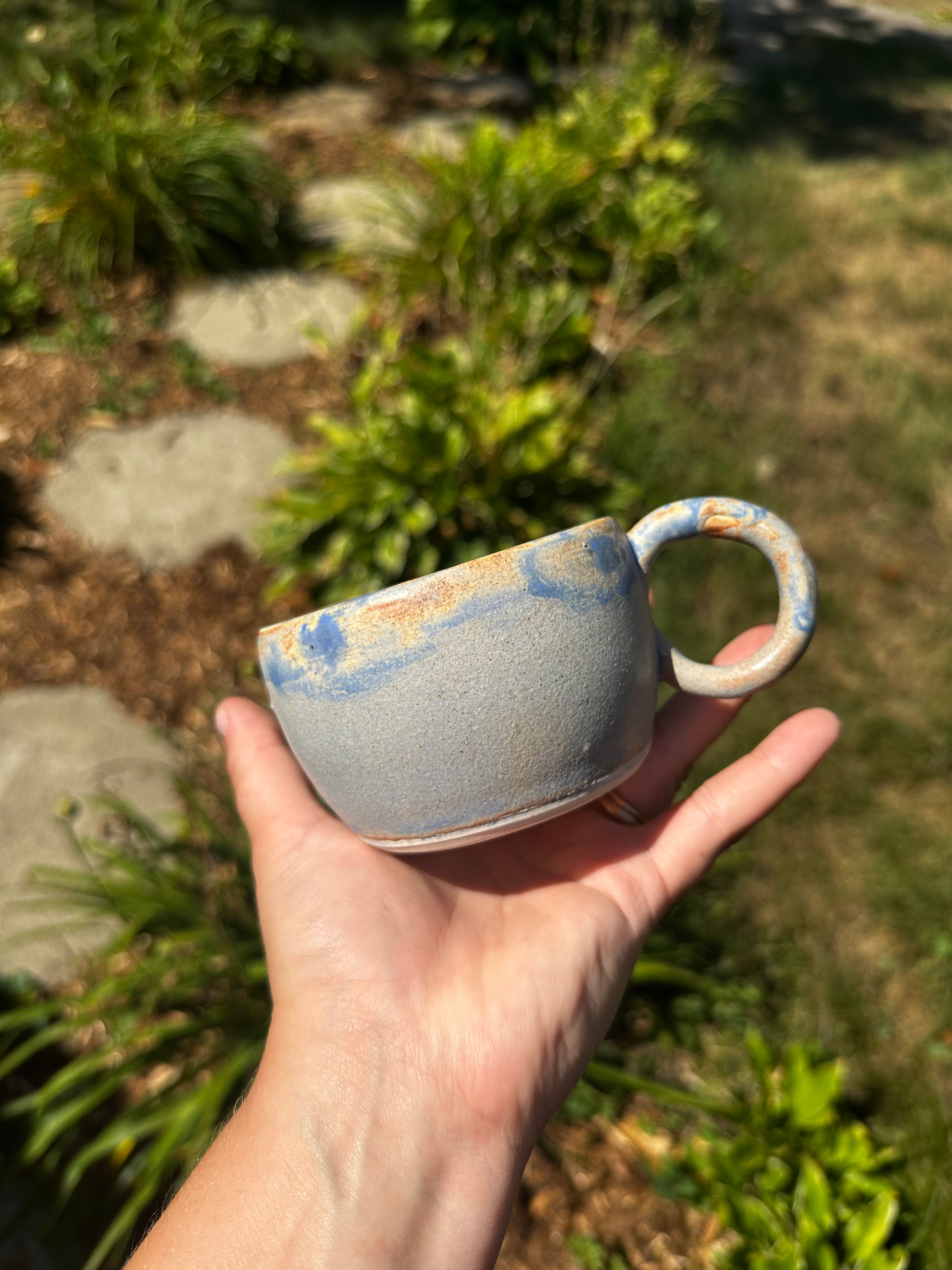 Blue coffee cup 