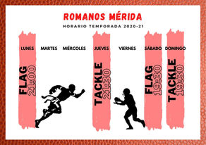 HORARIO DE ENTRENAMIENTO