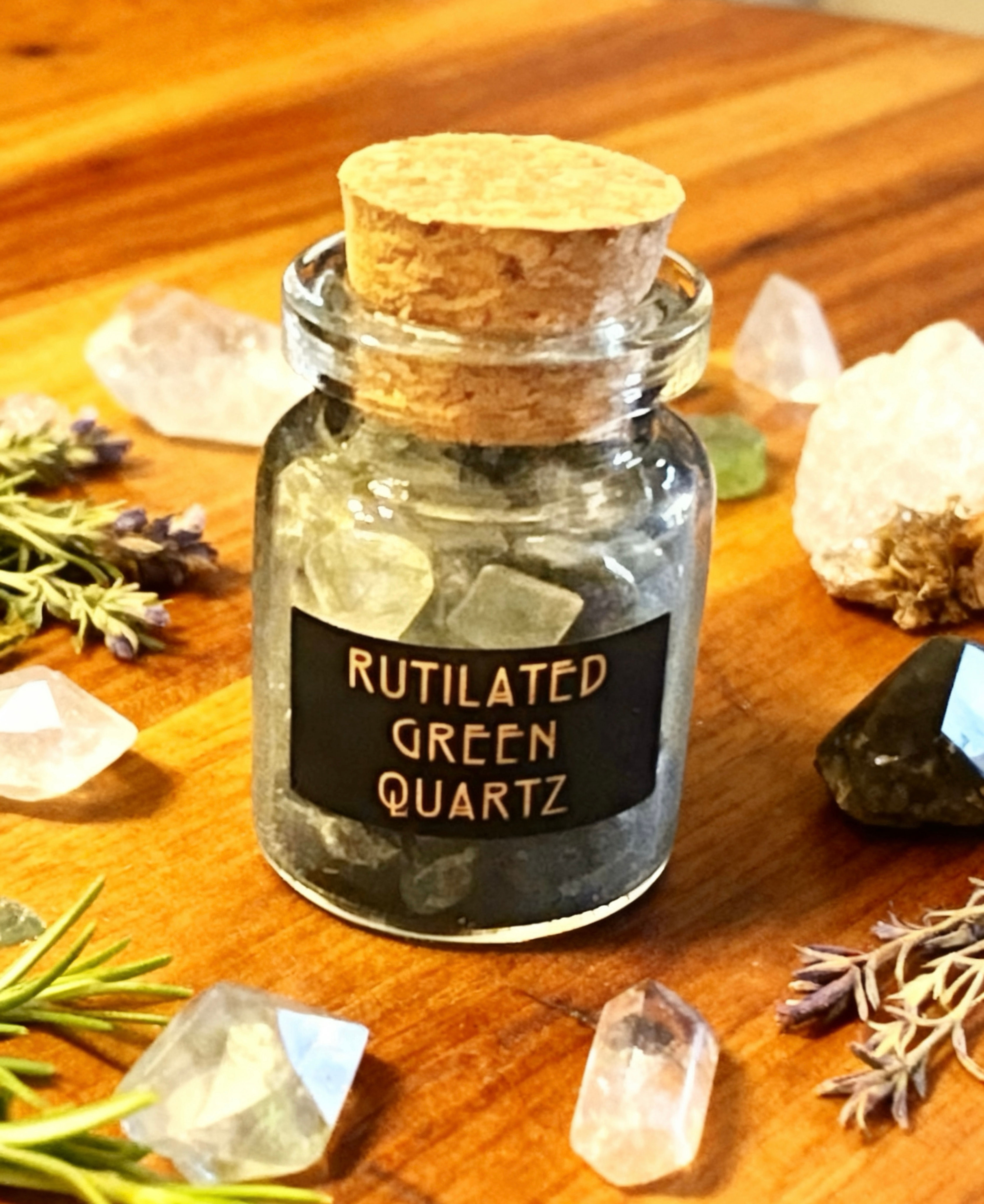 Rutilated Green Quartz