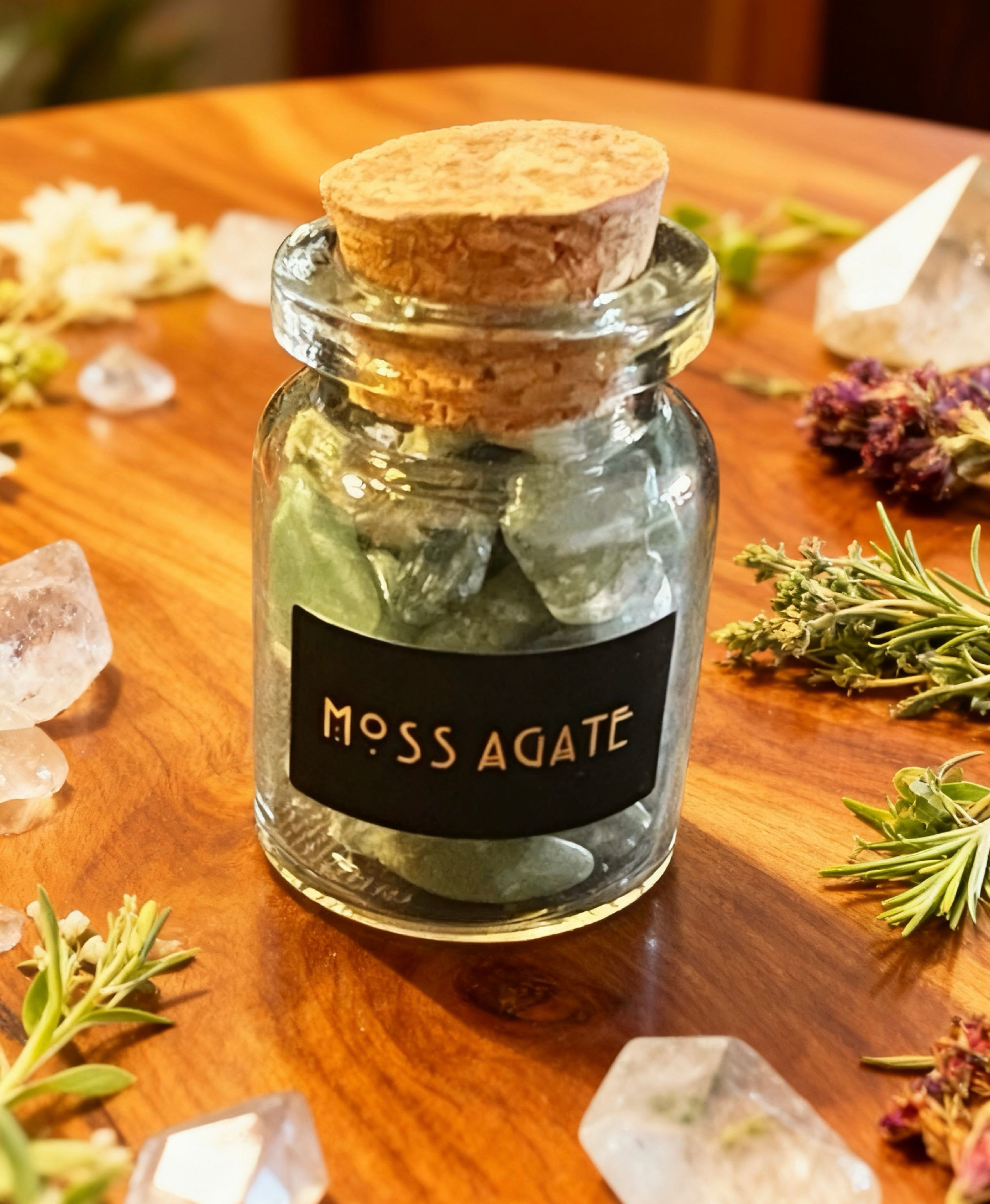 Moss Agate Chips