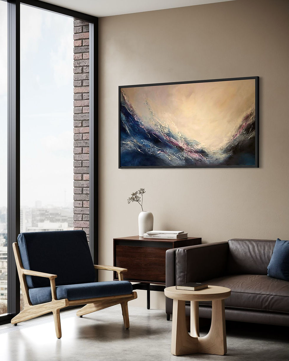 Миниатюра: Design painting "Ocean Surge" 150 x 80 cm