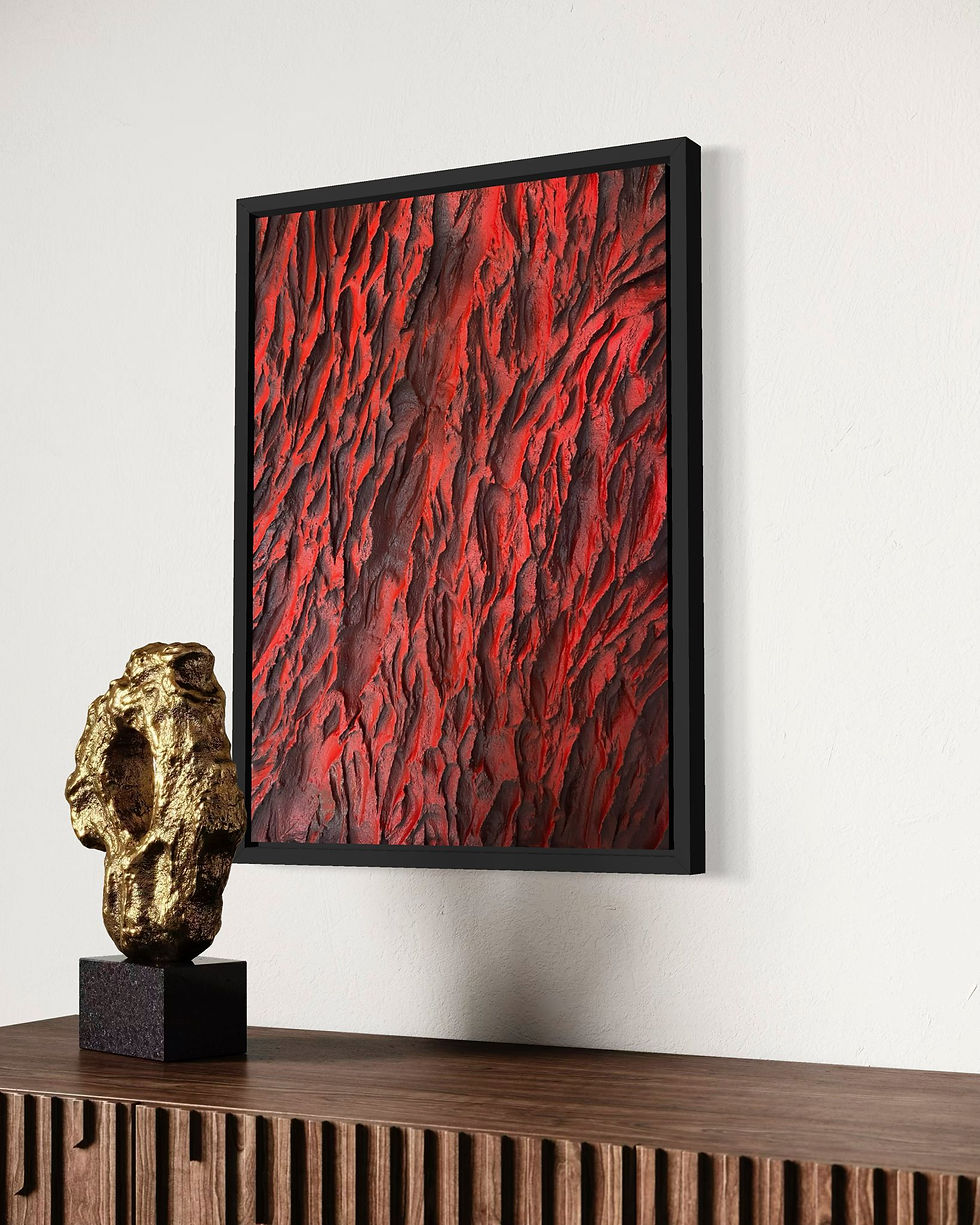 Sīktēls: 3D design painting "Passion" 50 x 80 cm for modern home by Jelena Kundich