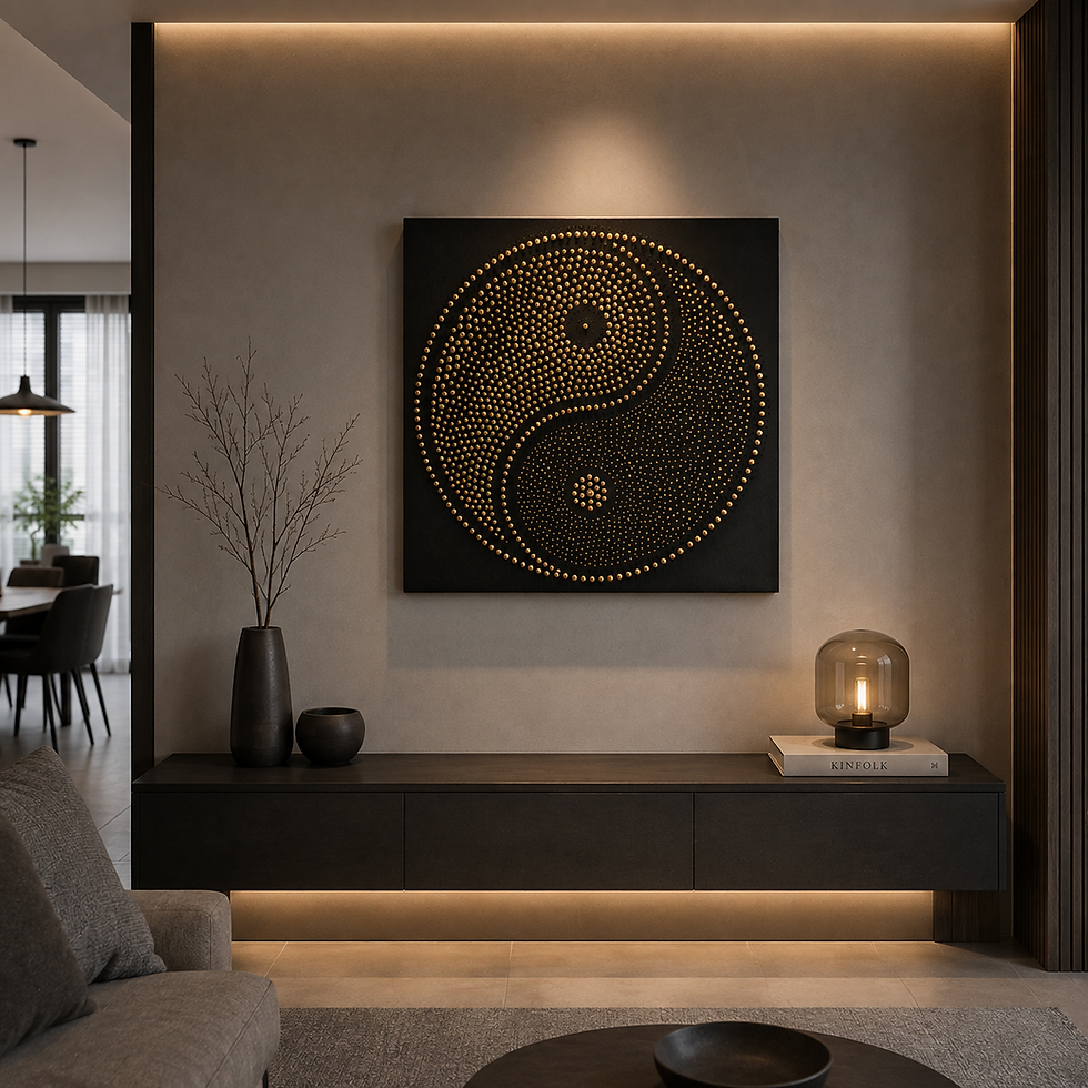 Original Painting "Inj Janj" 100 cm x 100 cm by Jelena kUndich art Studio