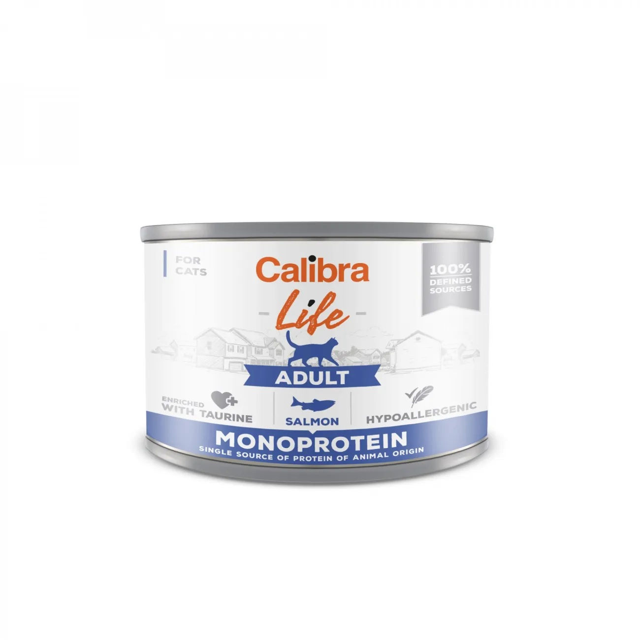 Calibra Life Adult Salmon Monoprotein 200 gr x 6 gb konservi kaķiem