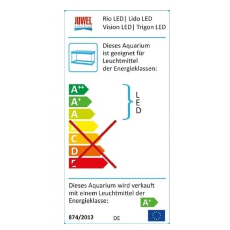 Sīktēls: JUWEL Lido 120 LED Dark Wood 120 ltr nokomplektēts akvārijs + skapis