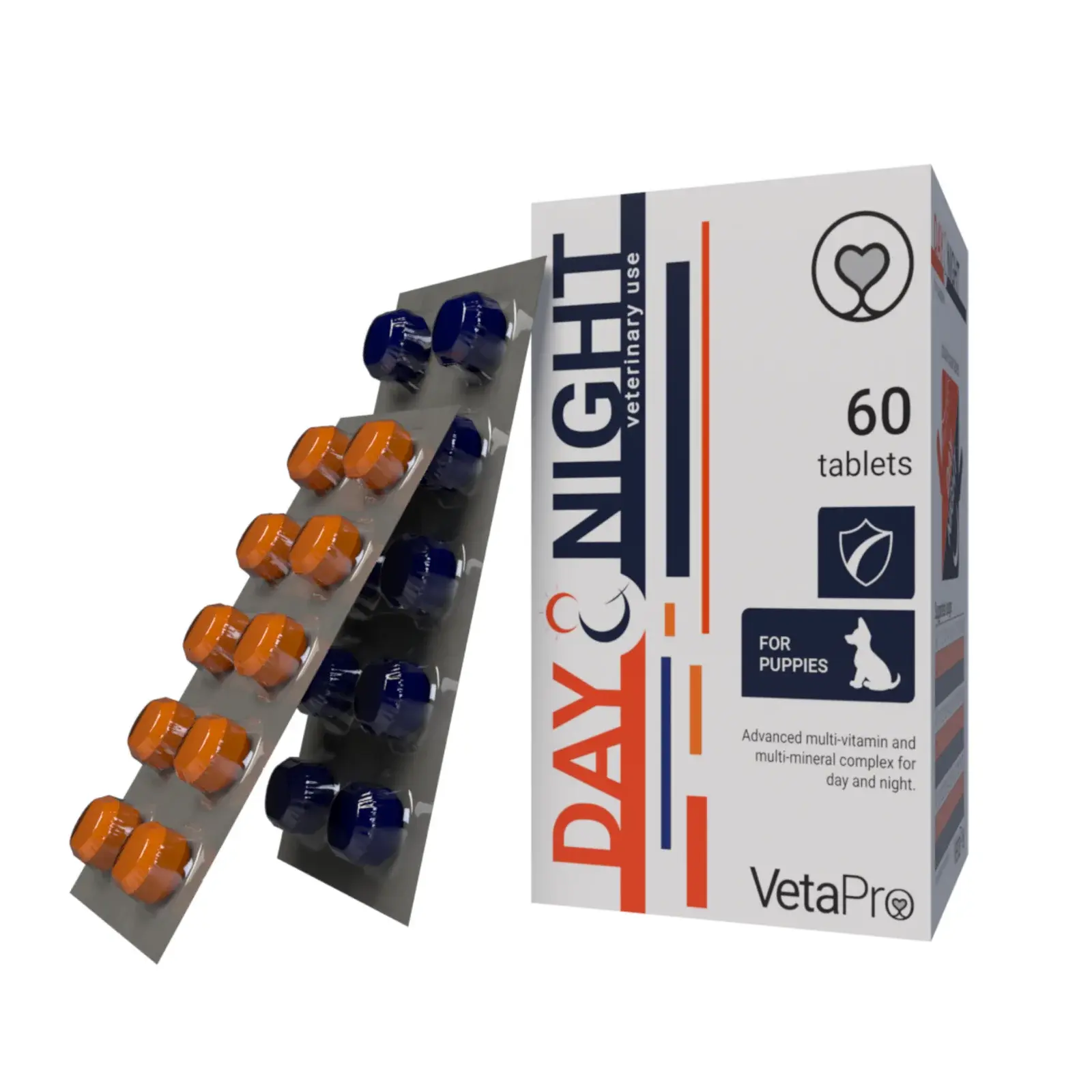 DAY NIGHT Puppy 60 tb papildbarība kucēniem aktīvai dienai un mierīgai naktij