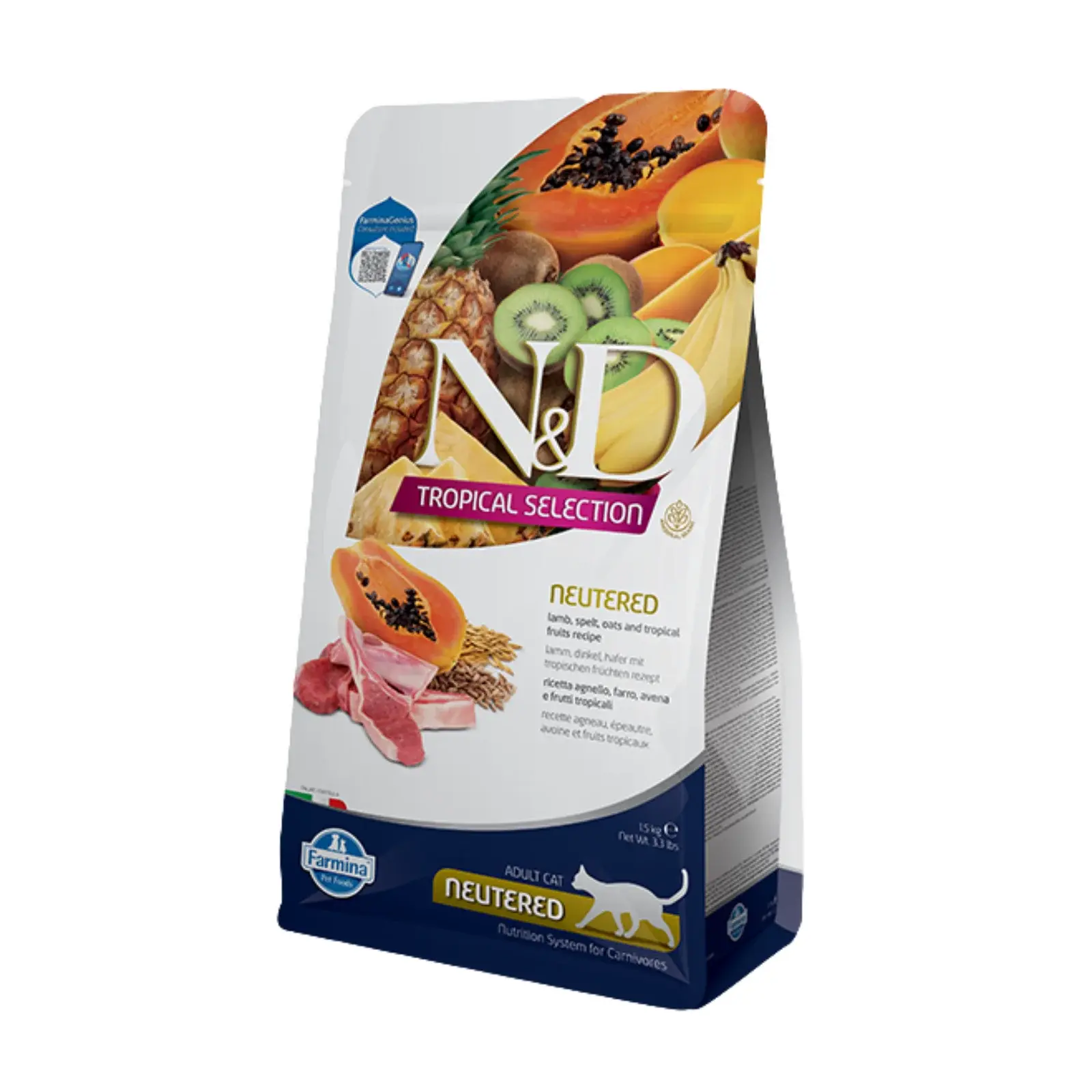 N&D TROPICAL SELECTION LAMB NEUTERED 0.3 kg barība kaķiem