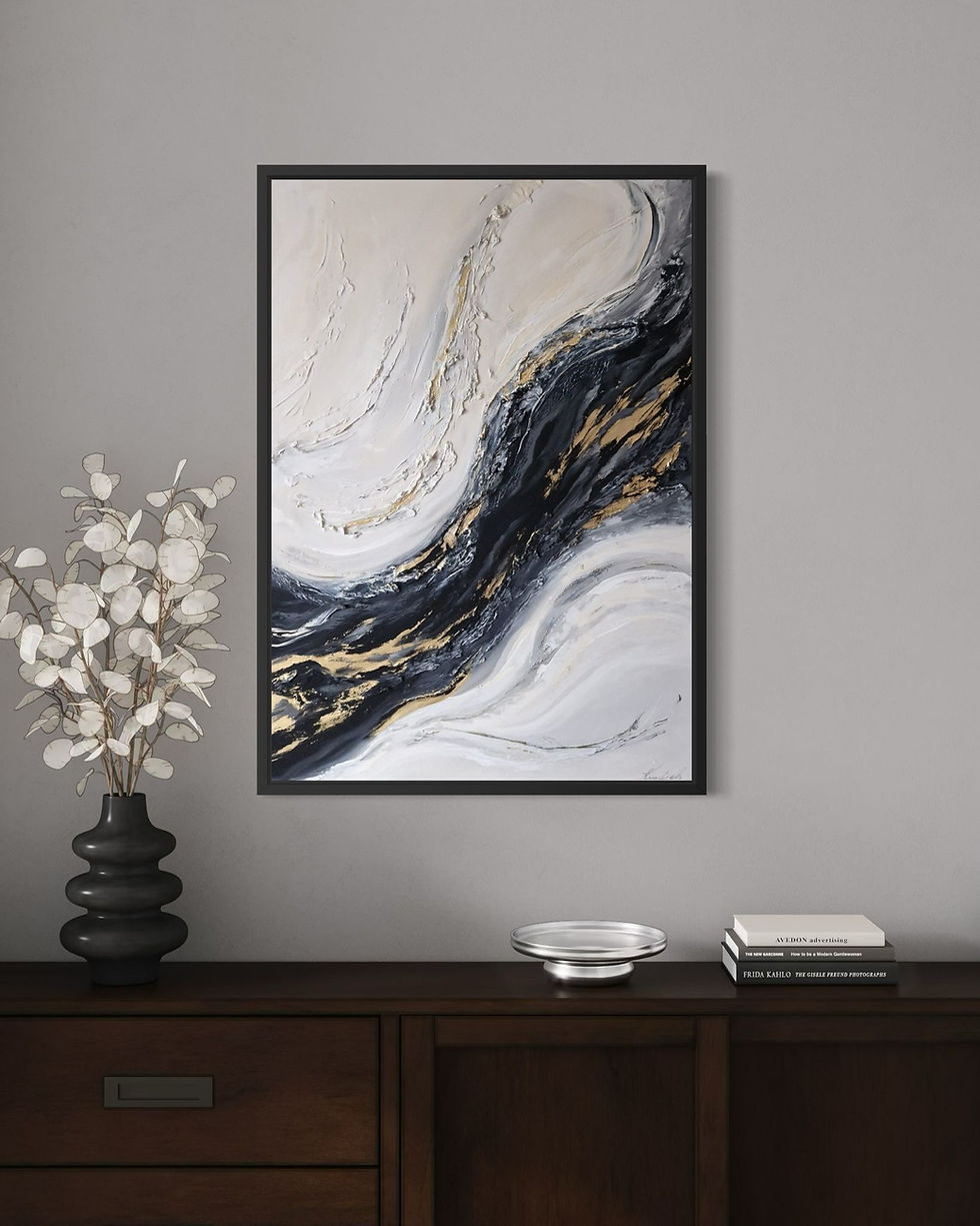 Sīktēls: Painting "Pure Flow" 100 x 70 cm