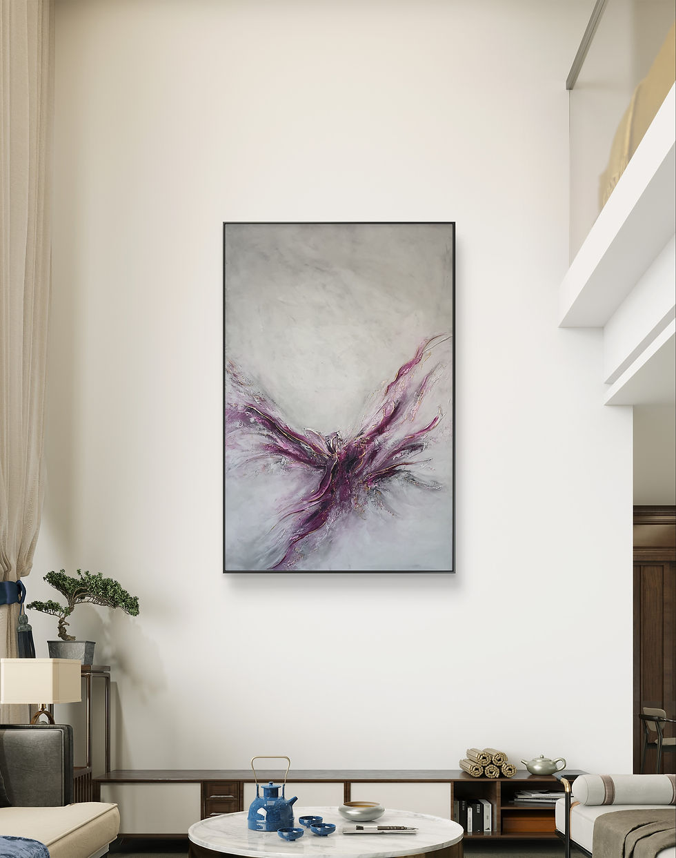 Миниатюра:  Painting "Ascend in Bloom" 120 cm x 80 cm Glezna mūsdienīgam interjeram