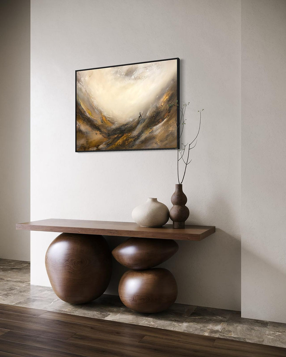 Thumbnail: Design painting "Rise and Go" 90 x 70 cm