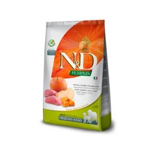 N&D PUMPKIN BOAR APPLE ADULT MEDIUM MAXI 12 kg barība suņiem