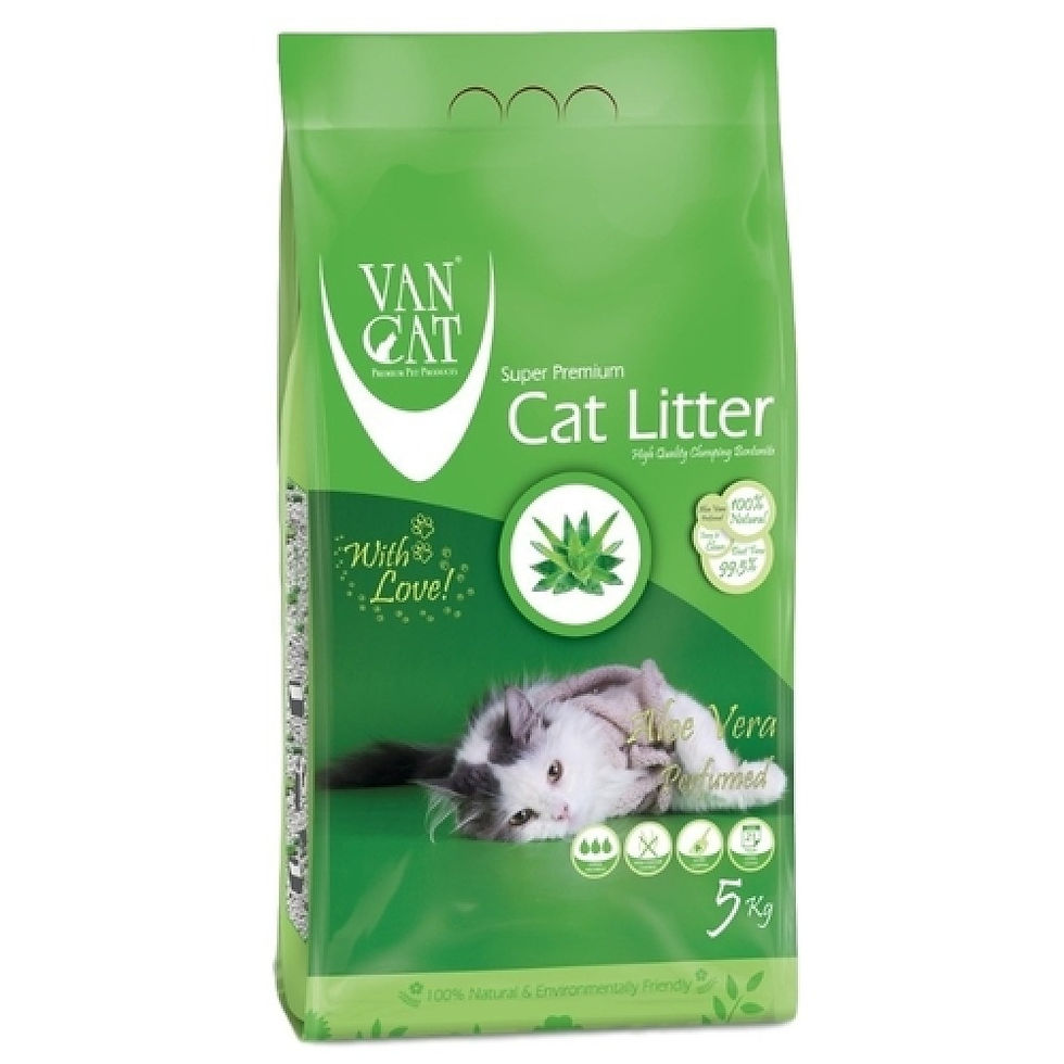 VAN CAT Aloe Vera 10 kg smiltis kaķu tualetei ar aloe vera aromātu