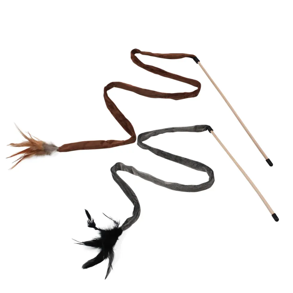 Rotaļlieta kaķiem makšķere 40 cm