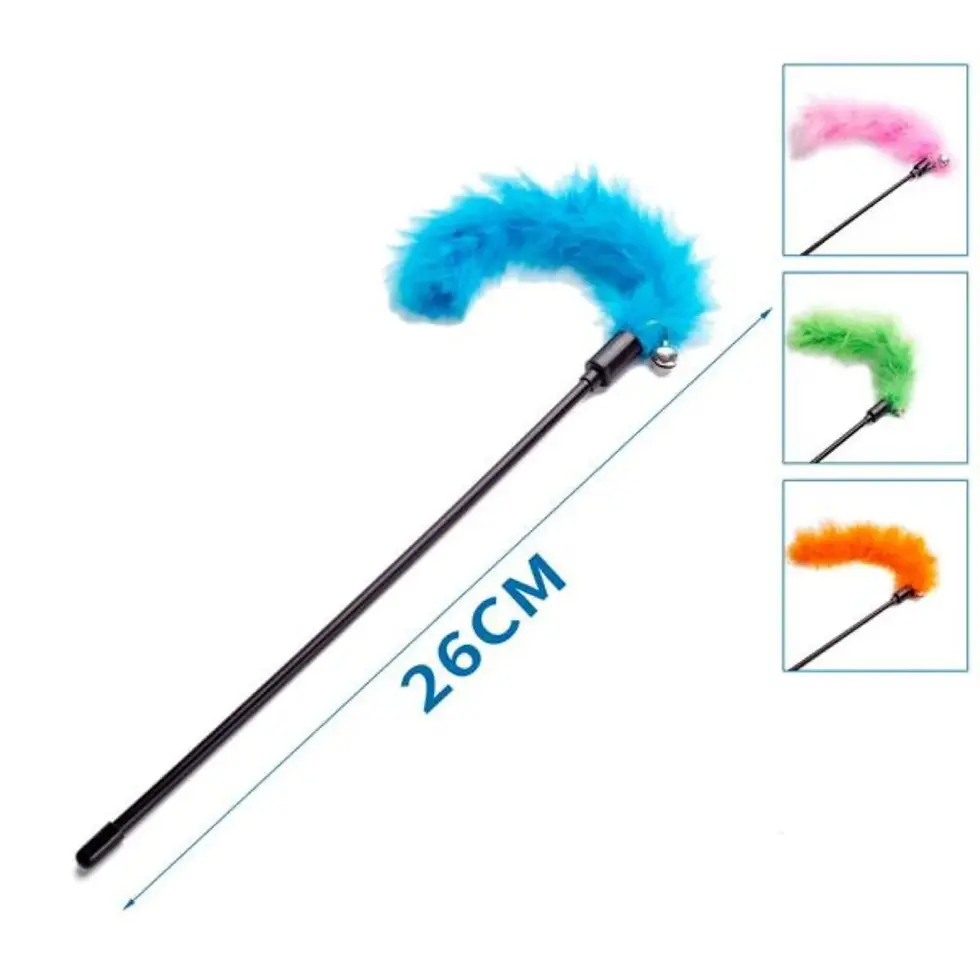 Rotaļlieta kaķiem makšķere 26 cm