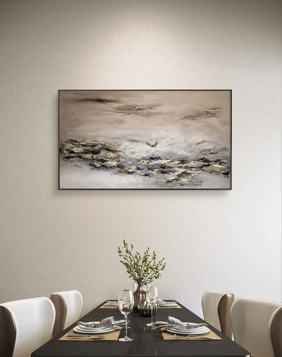 Thumbnail: Handmade Painting "Freedom’s Song" 150 x  80 cm