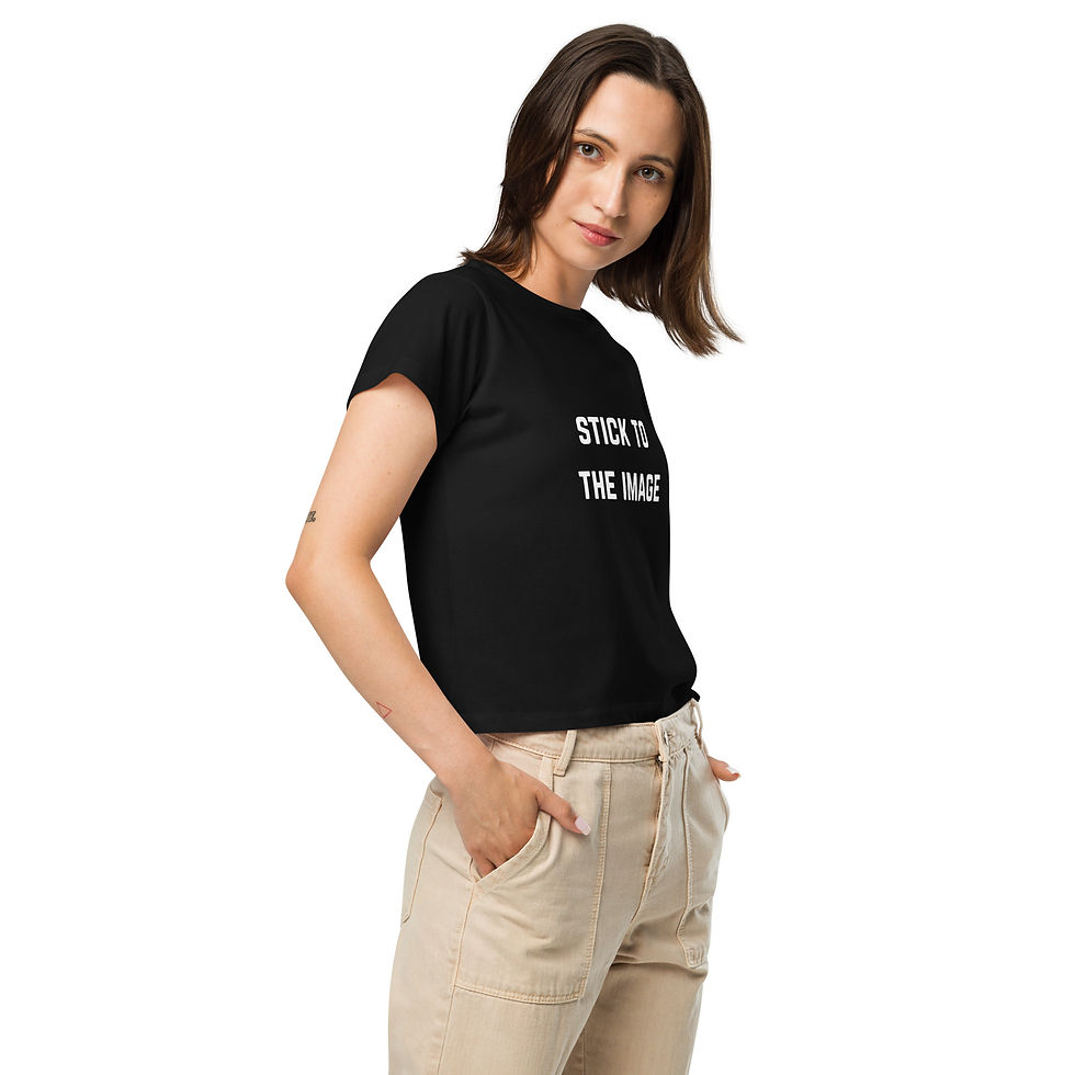 Miniatura: Camiseta de cintura alta para mujer