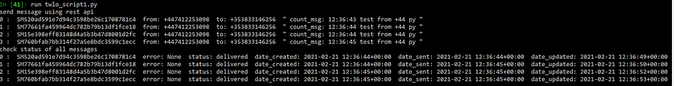Script to put timestamps and compare.