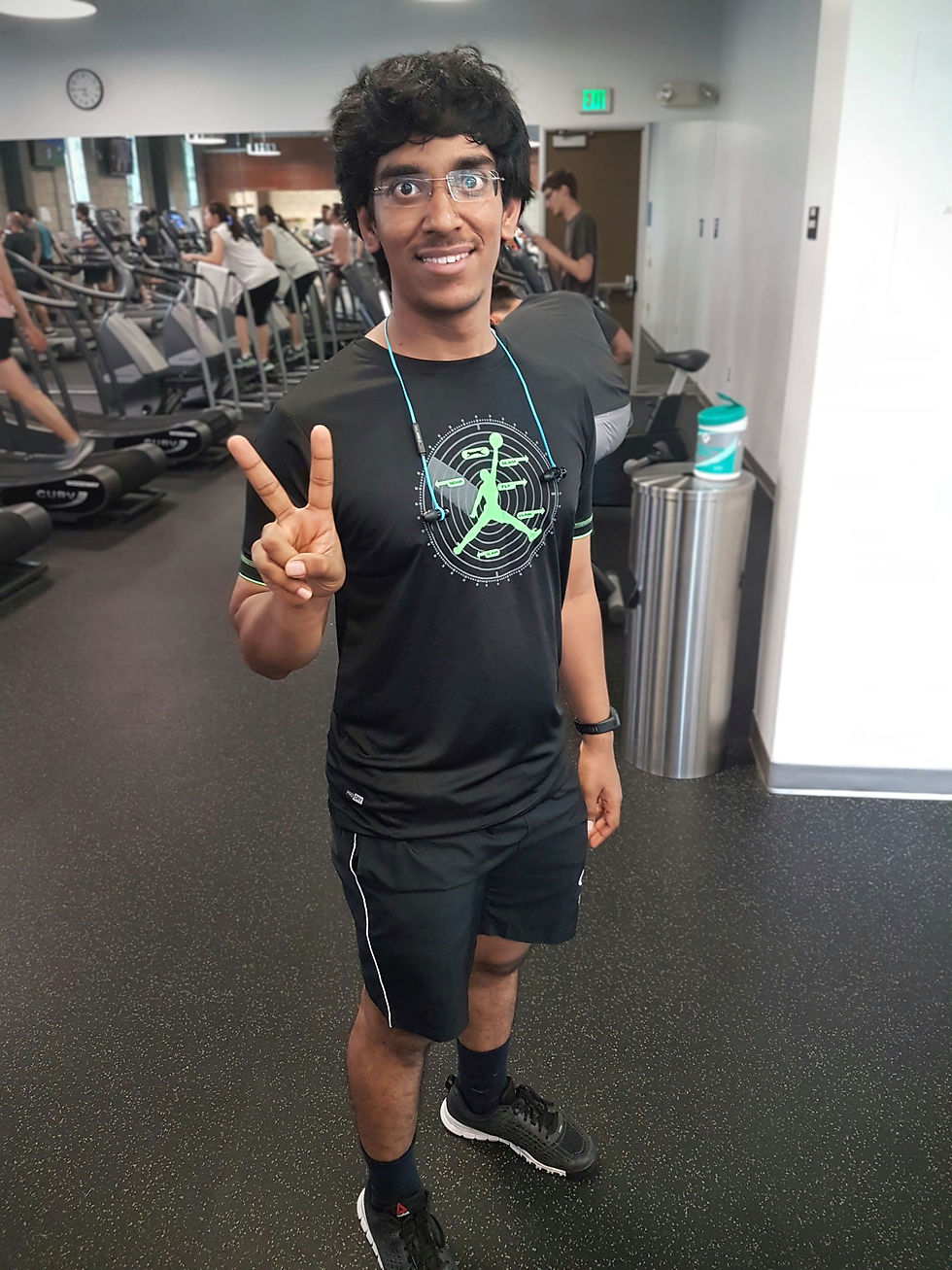 my first day back at the UCLA gym, 6 months after the surgery.