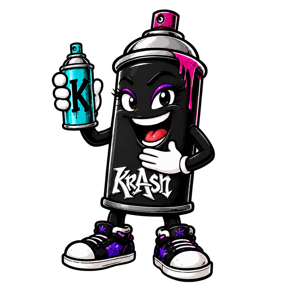 KRASH_Female_Mascot_Excited_Announcement_Transparent_300DPI.png