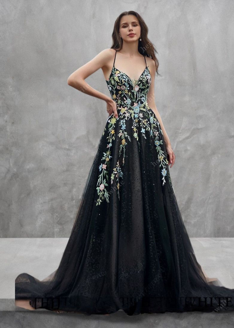 Thumbnail: HW3418 multi-floral wedding dress in Ivory size 12 & 16