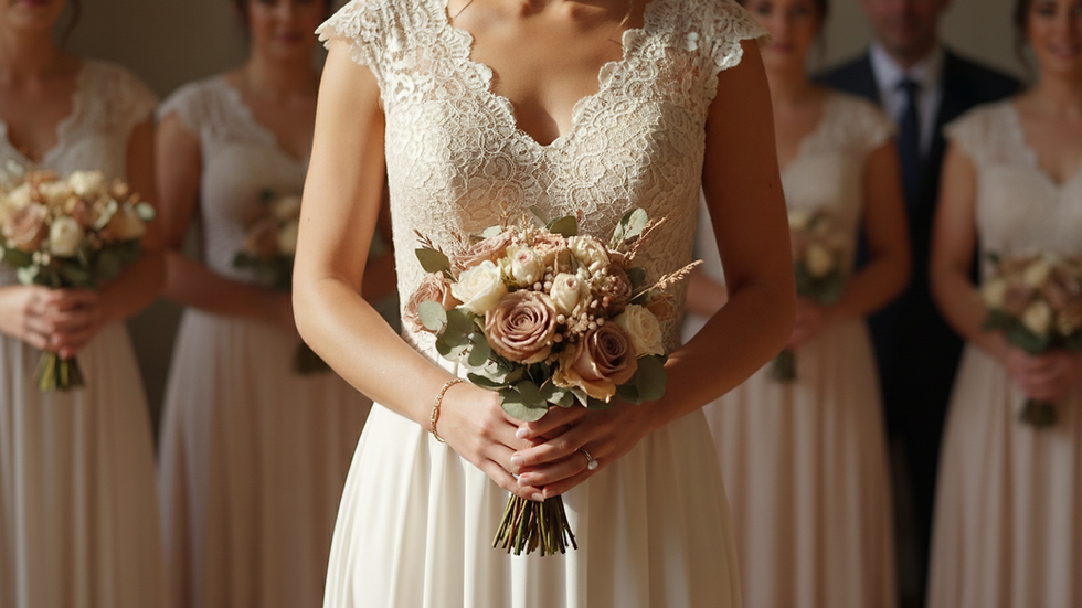 Close-up view of a satin bridesmaid dress fabric with a soft sheen