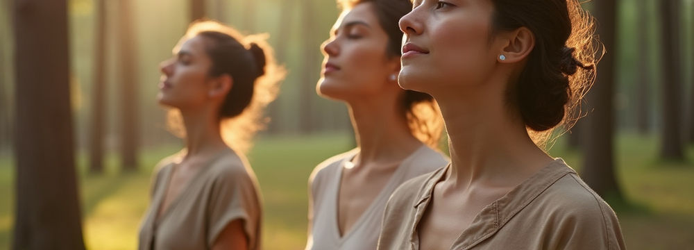 Feuillage naturel dans une lumière douce et apaisante