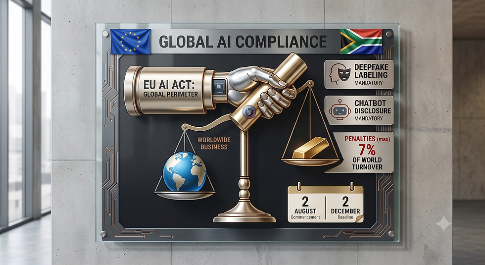 2 August deadline: Brussels Will Regulate Your AI Before Pretoria Does