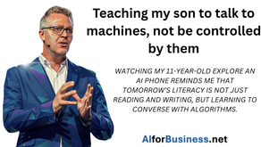 Teaching my son to talk to machines, not be controlled by them