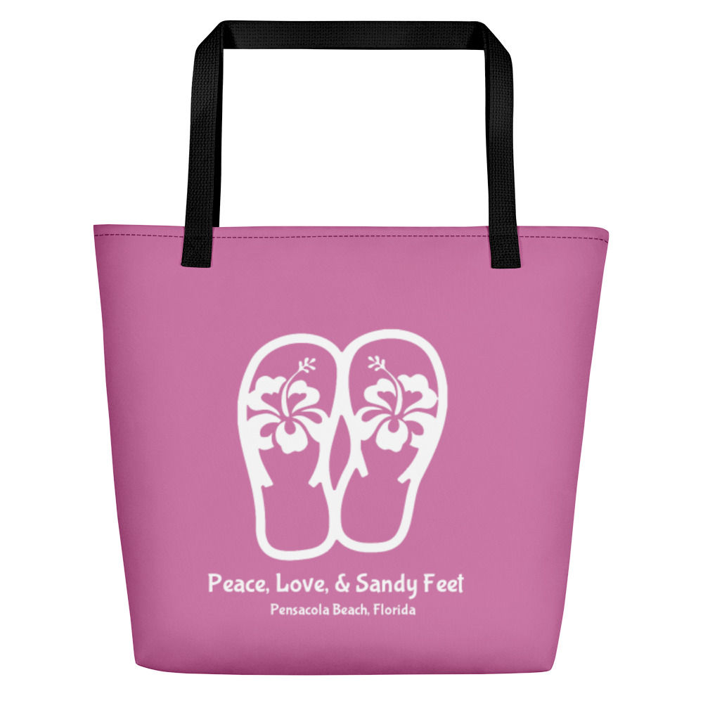 Peace Love & Sandy Feet Pensacola Beach Bag