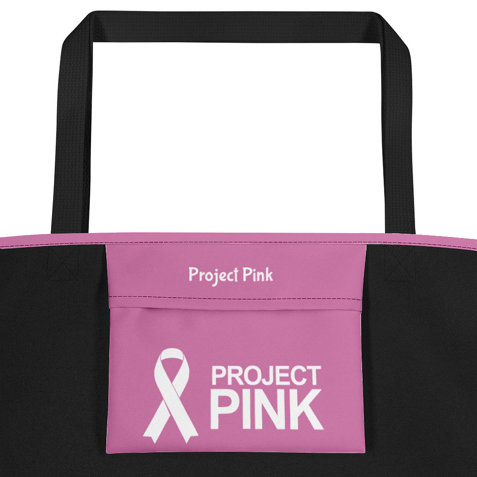 Thumbnail: Peace Love & Sandy Feet Beach Bag (PROJECT PINK)