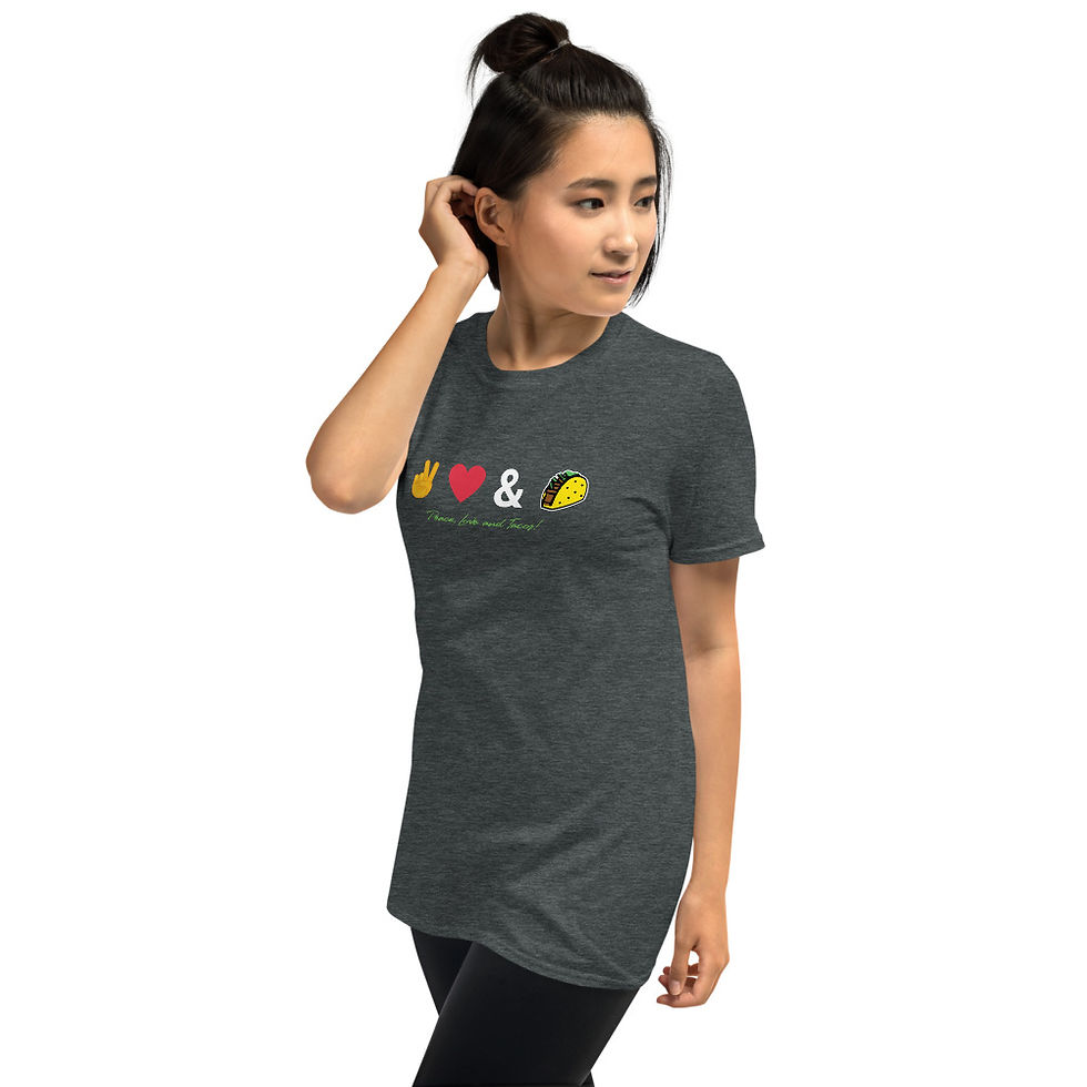 Thumbnail: Peace Love & Tacos Short-Sleeve Unisex T-Shirt