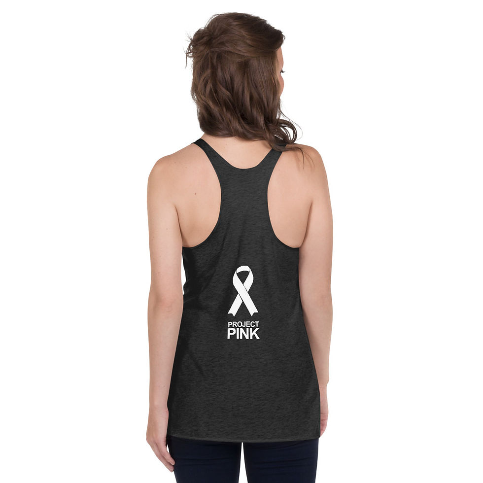 Thumbnail: Peace Love & Sandy Feet (PROJECT PINK) - Women's Racerback Tank