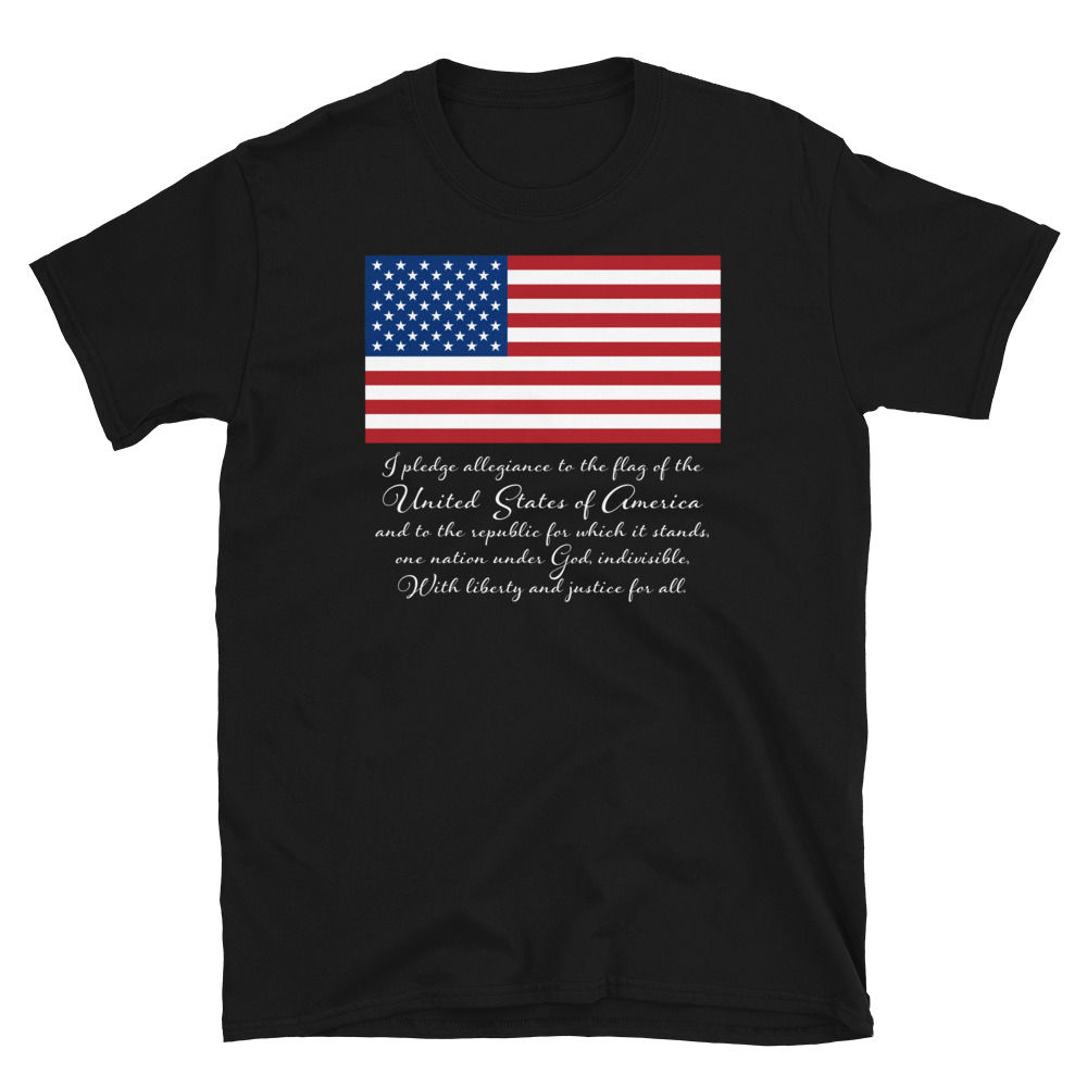 American Flag Pledge Short-Sleeve Unisex T-Shirt